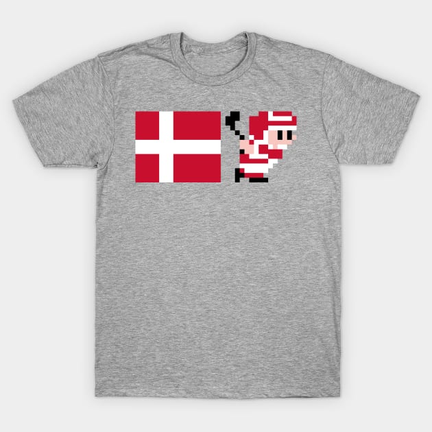 Ice Hockey - Denmark T-Shirt by The Pixel League